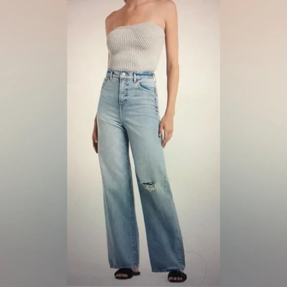 Express 90s Wide Leg Jeans - Picture 6 of 6
